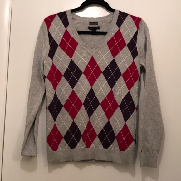 Tommy Hilfiger Argyle Sweater, M - Picture 1 of 2
